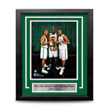 Ray Allen, Kevin Garnett, & Paul Pierce NBA Champions Boston Celtics 8x10 Framed Basketball Photo - Dynasty Sports & Framing