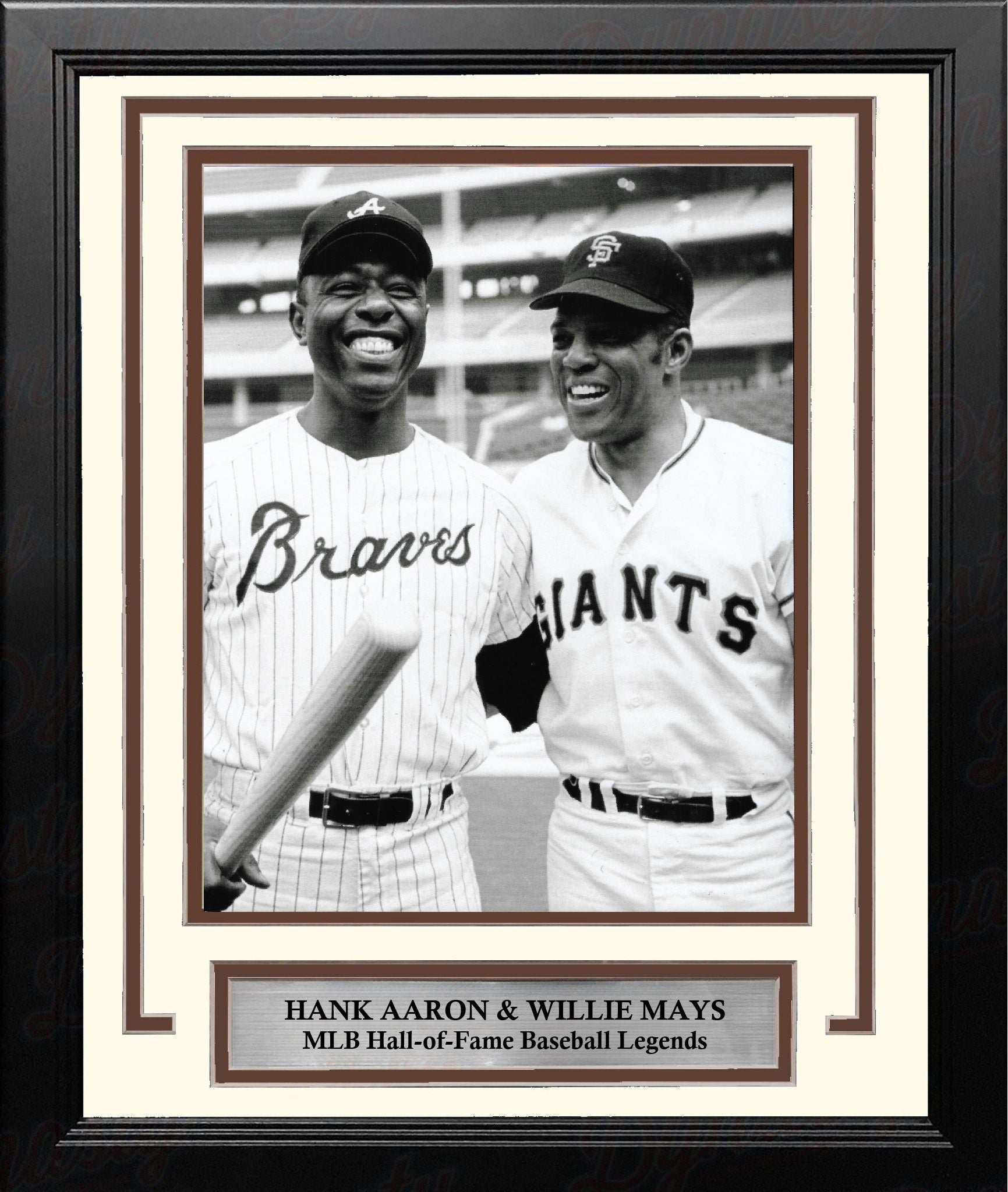 Hank Aaron and Willie Mays 8