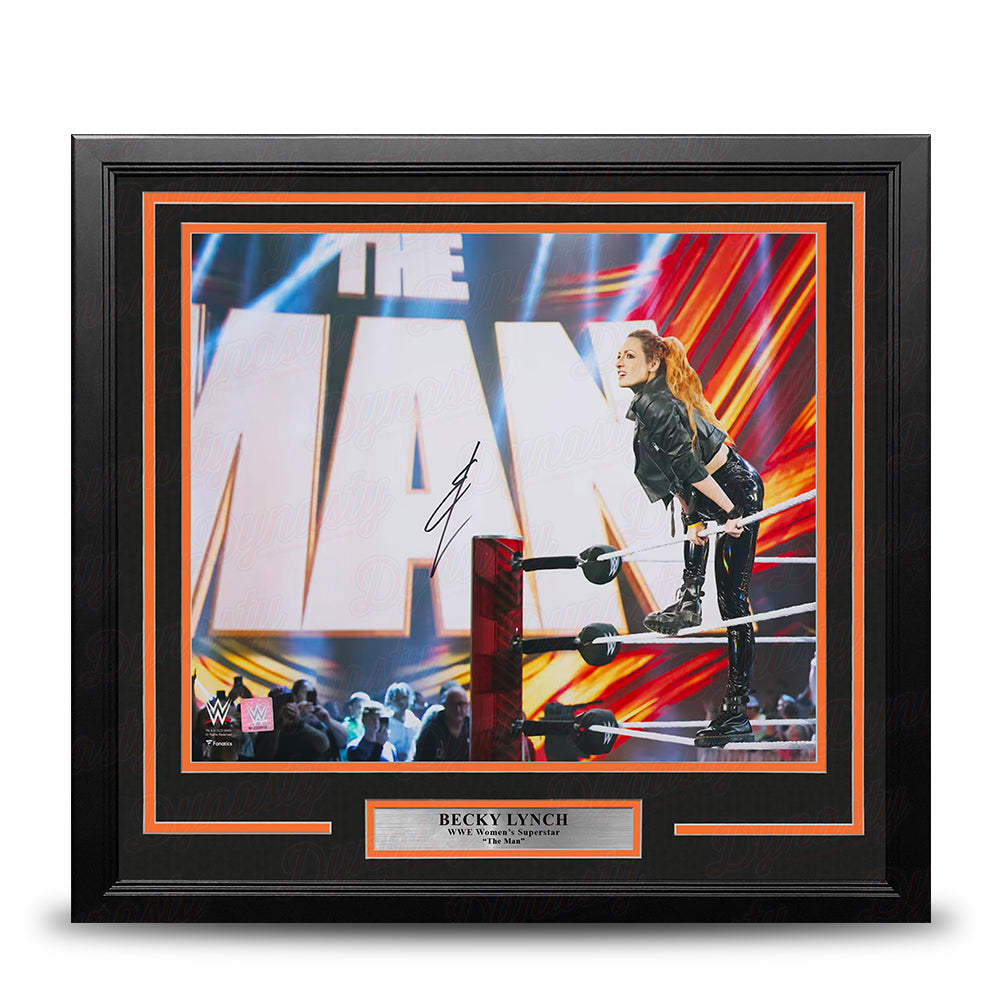 Becky Lynch The Man Entrance Autographed 16