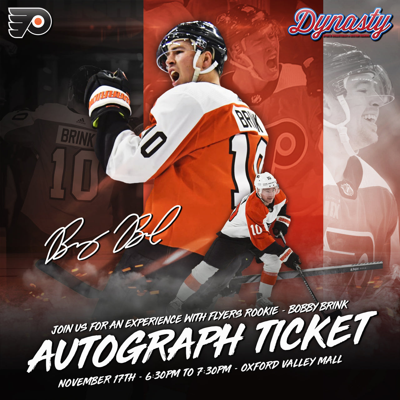 Bobby Brink Philadelphia Flyers Rookie Experience Tickets