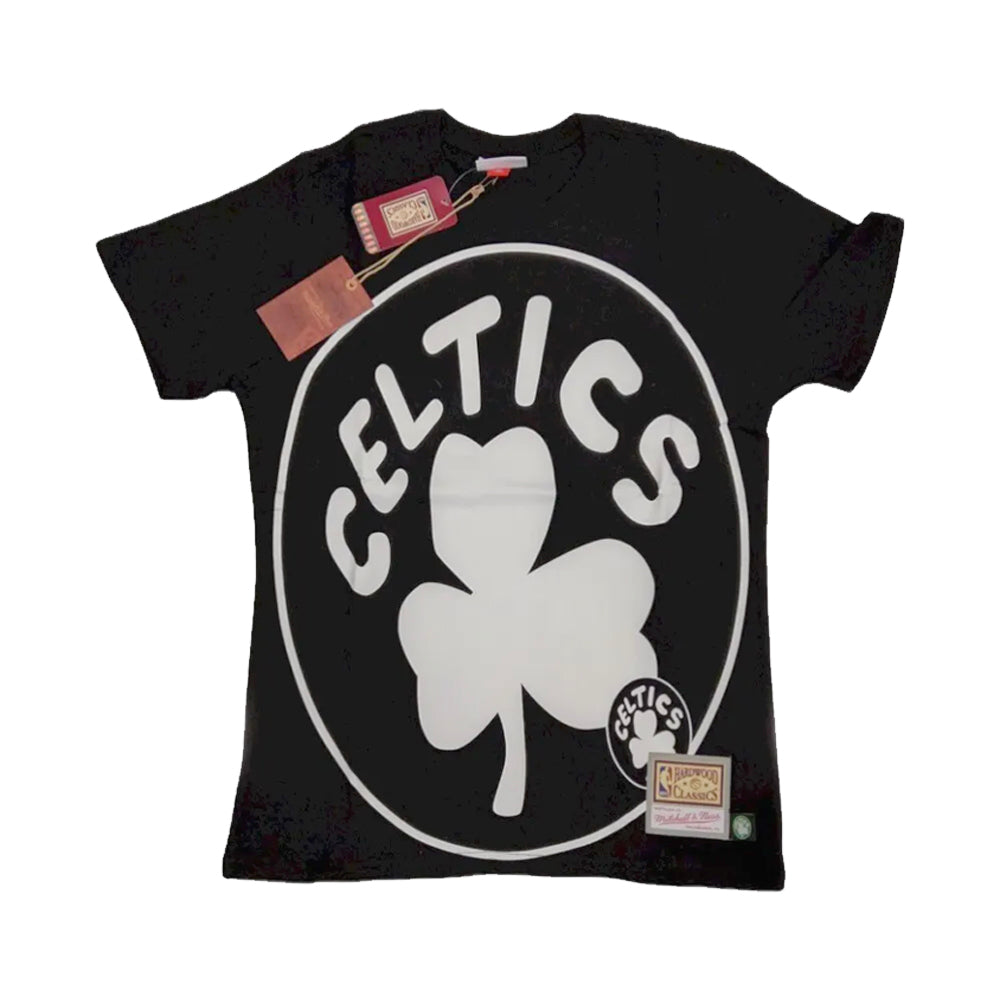 Boston Celtics Mitchell Ness Black Big Face T-Shirt NBA