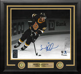 Brad Marchand Alt. Jersey Boston Bruins Autographed 11x14 Framed Hockey Blackout Photo - Blue Ink - Dynasty Sports & Framing