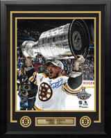Brad Marchand 2011 Stanley Cup Boston Bruins Autographed 11" x 14" Framed Hockey Photo - Dynasty Sports & Framing