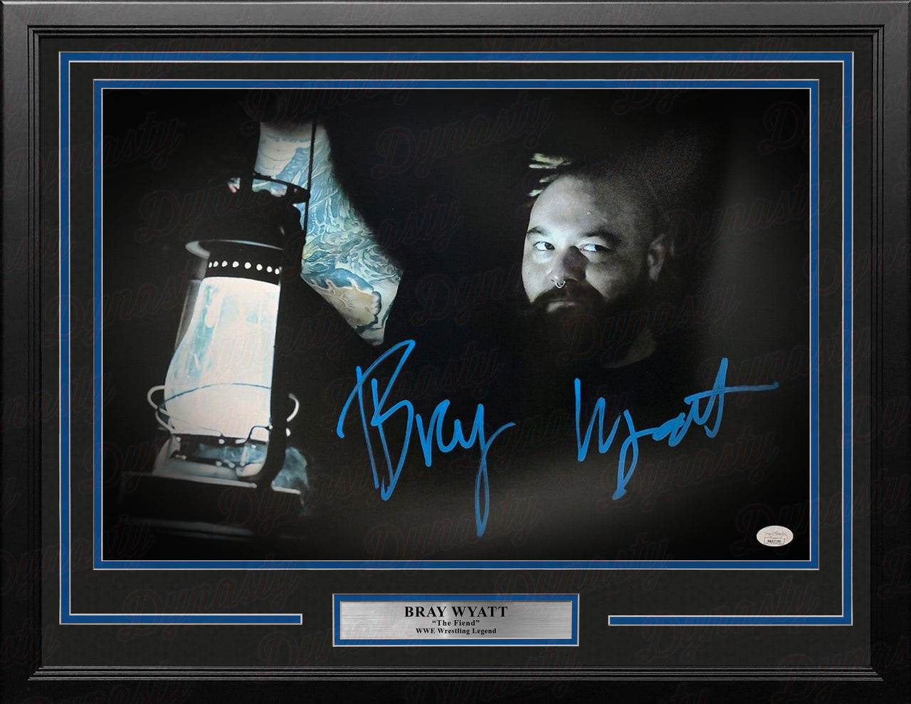Bray Wyatt Lantern Entrance Autographed 12" x 18" Framed WWE Wrestling Photo