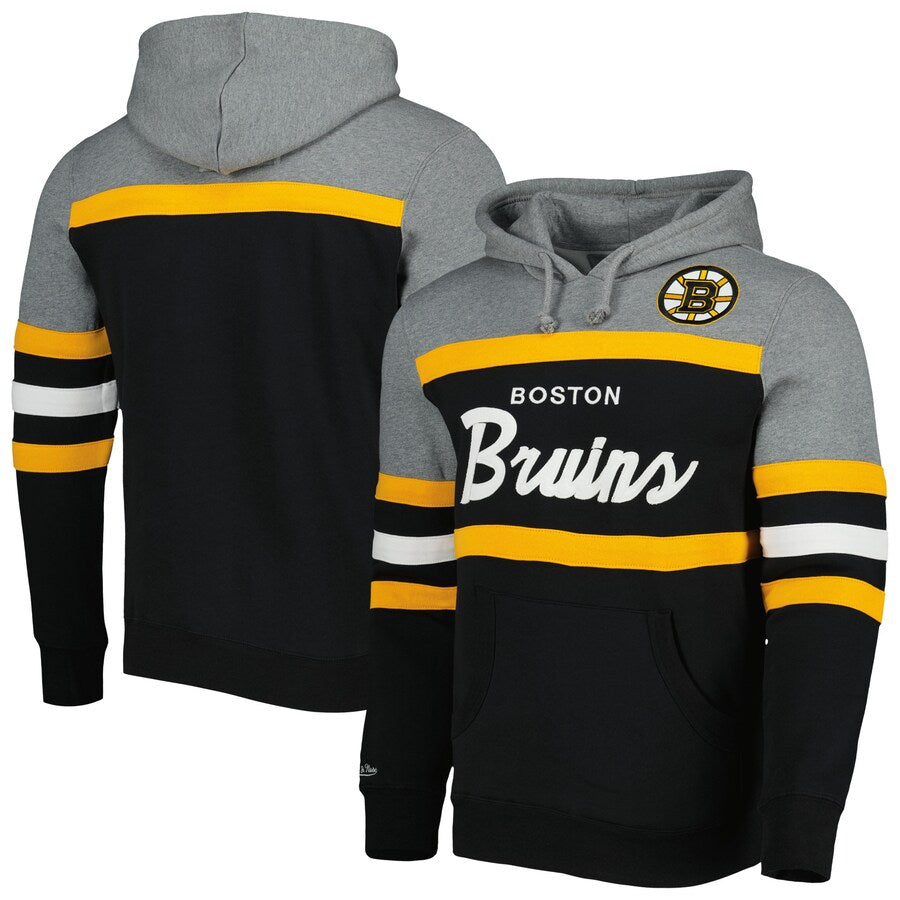 NHL Boston Bruins Boys' Poly Fleece Hooded Sweatshirt - XS