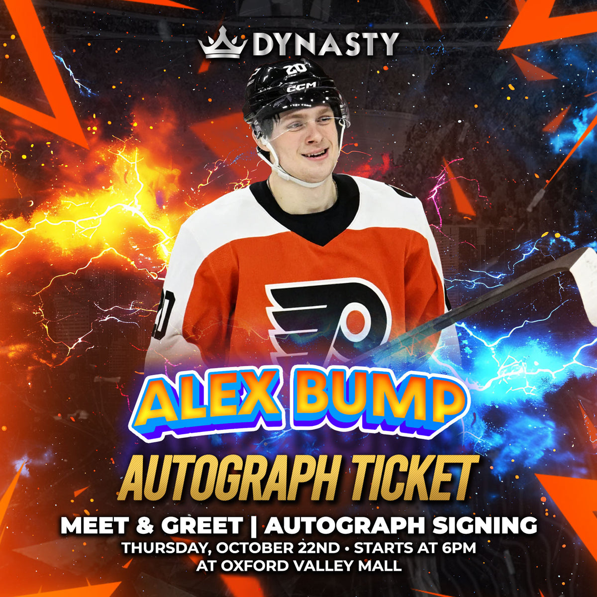 Alex Bump Philadelphia Flyers Experience Tickets
