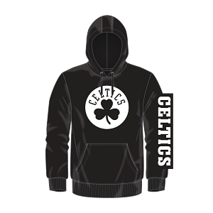 Boston Celtics Black White Put Me In Coach Hooded Sweatshirt