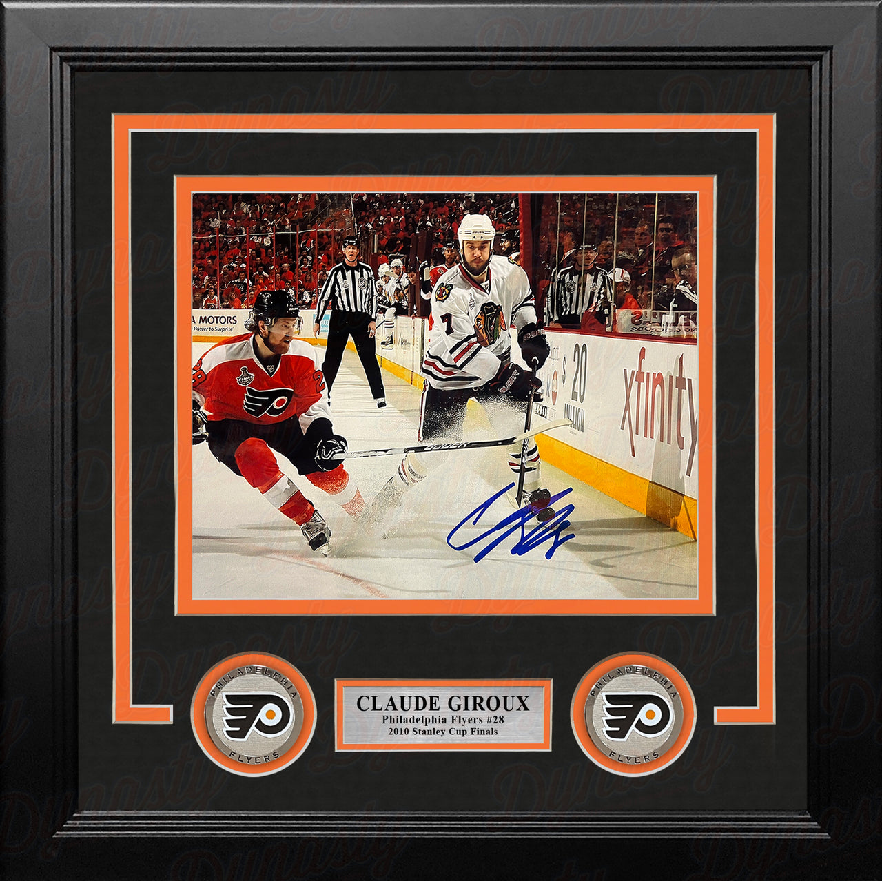 Claude Giroux 2010 Stanley Cup Finals Action Philadelphia Flyers Autographed 8" x 10" Framed Photo