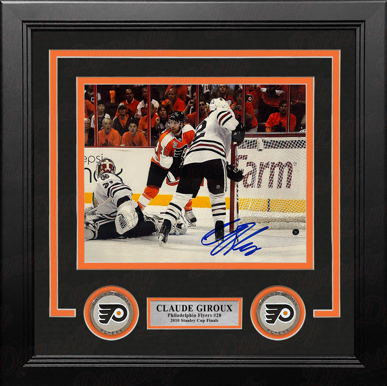 Claude Giroux 2010 Stanley Cup Finals Goal Philadelphia Flyers Autographed 8" x 10" Framed Photo