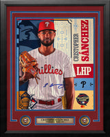 Cristopher Sanchez 2024 All-Star Game Autographed Philadelphia Phillies 11x14 Framed Collage Photo - Dynasty Sports & Framing