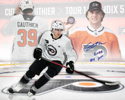Cutter Gauthier Philadelphia Flyers Autographed 16x20 Draft Hockey Collage Photo Inscribed #5 Pick - Dynasty Sports & Framing