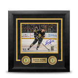 Danton Heinen in Action Boston Bruins Autographed 8" x 10" Framed Hockey Photo - Dynasty Sports & Framing