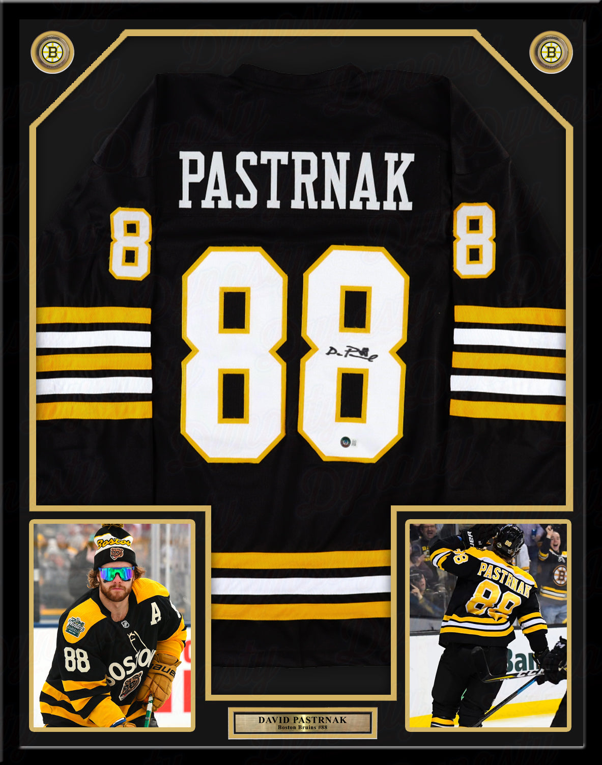 David Pastrnak Boston Bruins Autographed Framed Hockey Jersey