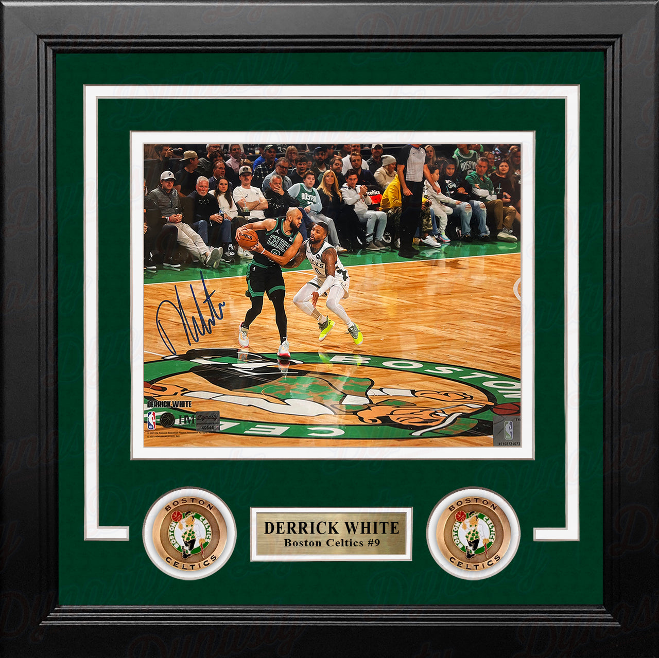 Derrick White v. Lillard Boston Celtics Autographed 8" x 10" Framed Basketball Photo