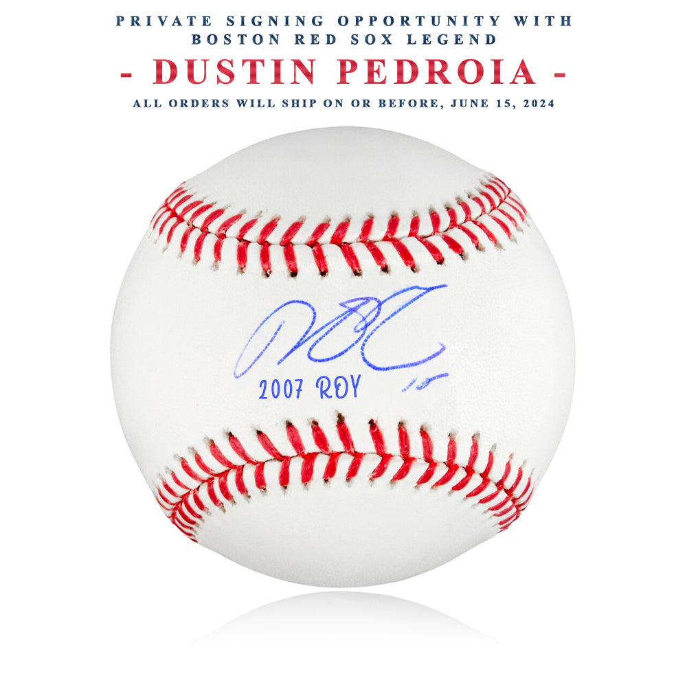 Dustin Pedroia Autographed Official MLB Baseball | Pre-Sale Opportunity