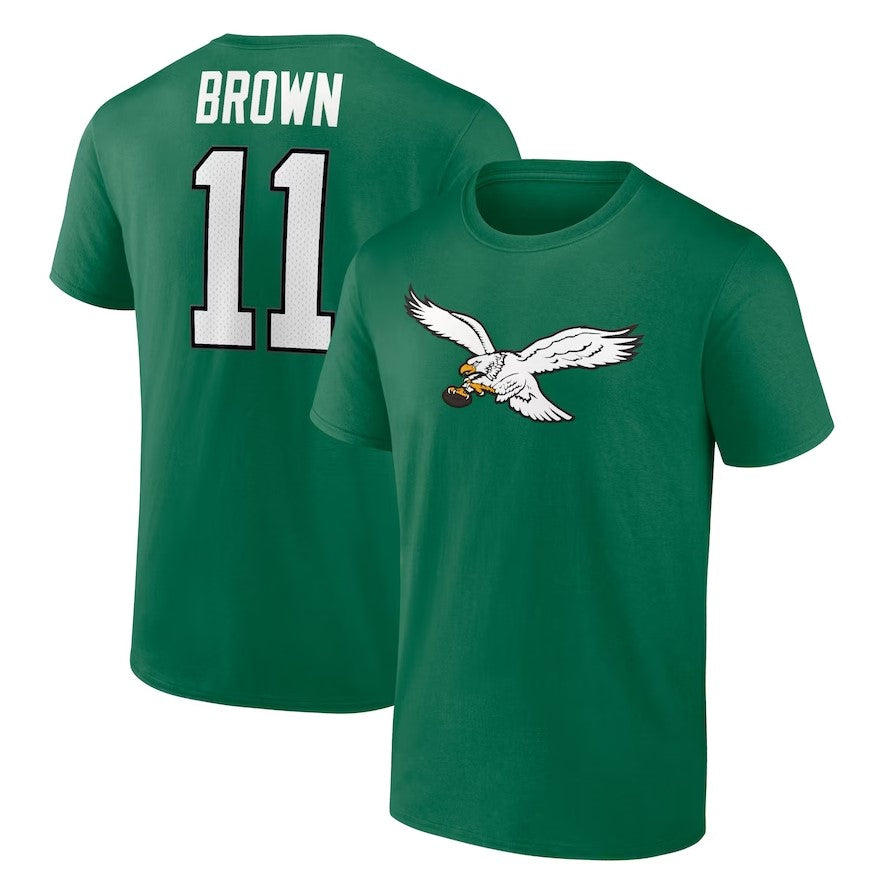AJ Brown Philadelphia Eagles Player Icon Name Number T-Shirt