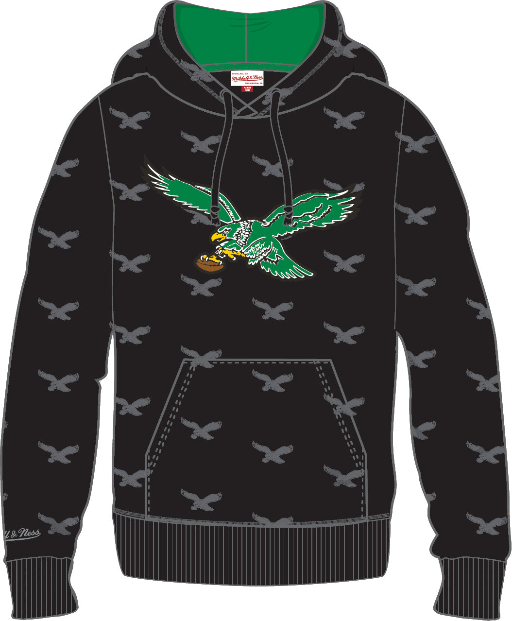 throwback eagles hoodie