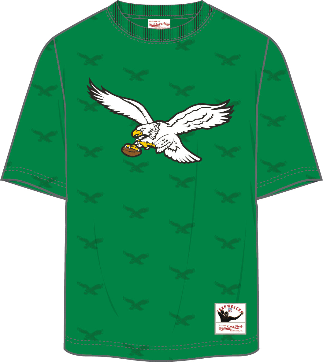Philadelphia Eagles Mitchell & Ness All Over Print T-Shirt