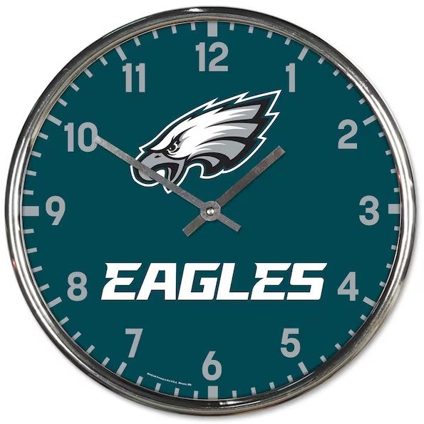 thumbnail interactive-video image 1 of Philadelphia Eagles Wall Clock E419 - Personalized Option Available! Add Your Name - Acrylic Modern Design 1 of 2