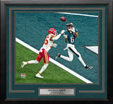 DeVonta Smith Philadelphia Eagles Super Bowl LIX Touchdown 11" x 14" Framed Football Photo - Dynasty Sports & Framing