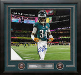 Isaiah Rodgers Super Bowl LIX Philadelphia Eagles Autographed 11" x 14" Framed Football Photo - Dynasty Sports & Framing