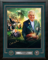 Merrill Reese Voice of Philly Football Limited Edition Autographed 11" x 14" Framed Photo - Dynasty Sports & Framing