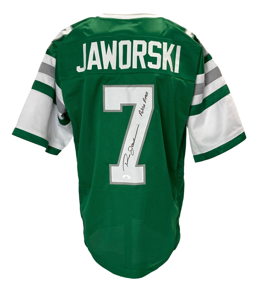 Ron Jaworski Philadelphia Eagles Autographed Throwback Jersey Inscribed The  Polish Rifle