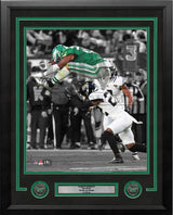 Saquon Barkley Reverse Hurdle Philadelphia Eagles 8" x 10" Framed Football Photo - Dynasty Sports & Framing
