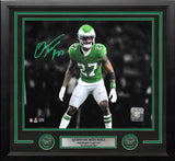 Quinyon Mitchell Kelly Green Action Philadelphia Eagles Autographed 16" x 20" Framed Photo - Dynasty Sports & Framing