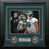 Ty Robinson Philadelphia Eagles Autographed 8" x 10" Framed Collage Football Photo - Dynasty Sports & Framing