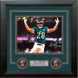 Will Shipley Super Bowl LIX Philadelphia Eagles Autographed 8" x 10" Framed Football Photo - Dynasty Sports & Framing