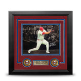 Carlos Estevez Kamehameha Pose Autographed Philadelphia Phillies 8" x 10" Framed Blackout Photo - Dynasty Sports & Framing