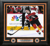 Jamie Drysdale Along the Boards Philadelphia Flyers Autographed 11" x 14" Framed Hockey Photo - Dynasty Sports & Framing