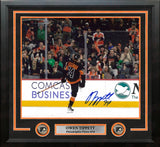 Owen Tippett in Black Philadelphia Flyers Autographed 11" x 14" Framed Hockey Photo - Dynasty Sports & Framing