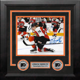 Owen Tippett Scream Autographed Philadelphia Flyers 8" x 10" Framed Hockey Photo - Dynasty Sports & Framing