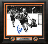 Rick Tocchet Philadelphia Flyers Autographed 11" x 14" Black & White Framed Hockey Photo - Dynasty Sports & Framing