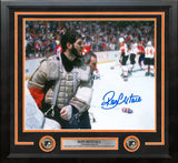 Ron Hextall Chelios Fight Philadelphia Flyers Autographed 11" x 14" Framed Hockey Photo - Dynasty Sports & Framing