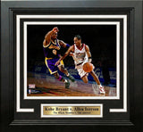 Kobe Bryant v. Allen Iverson 8" x 10" Framed Basketball Legends Photo - Dynasty Sports & Framing
