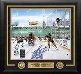 Hampus Lindholm Winter Classic Fenway Green Monster Boston Bruins Autographed 11x14 Framed Photo - Dynasty Sports & Framing