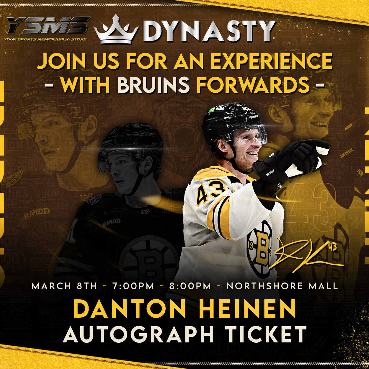 Trent Frederic & Danton Heinen Boston Bruins Experience