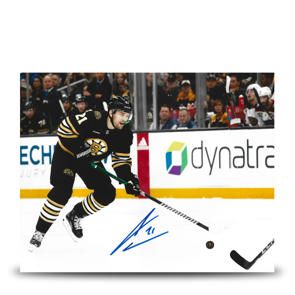 James Van Riemsdyk Skating Action Autographed Boston Bruins 8" x 10" Hockey Photo