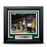 Jaylen Brown Game-Tying 3-Pointer Boston Celtics 8" x 10" Framed 2024 Conference Finals Photo - Dynasty Sports & Framing
