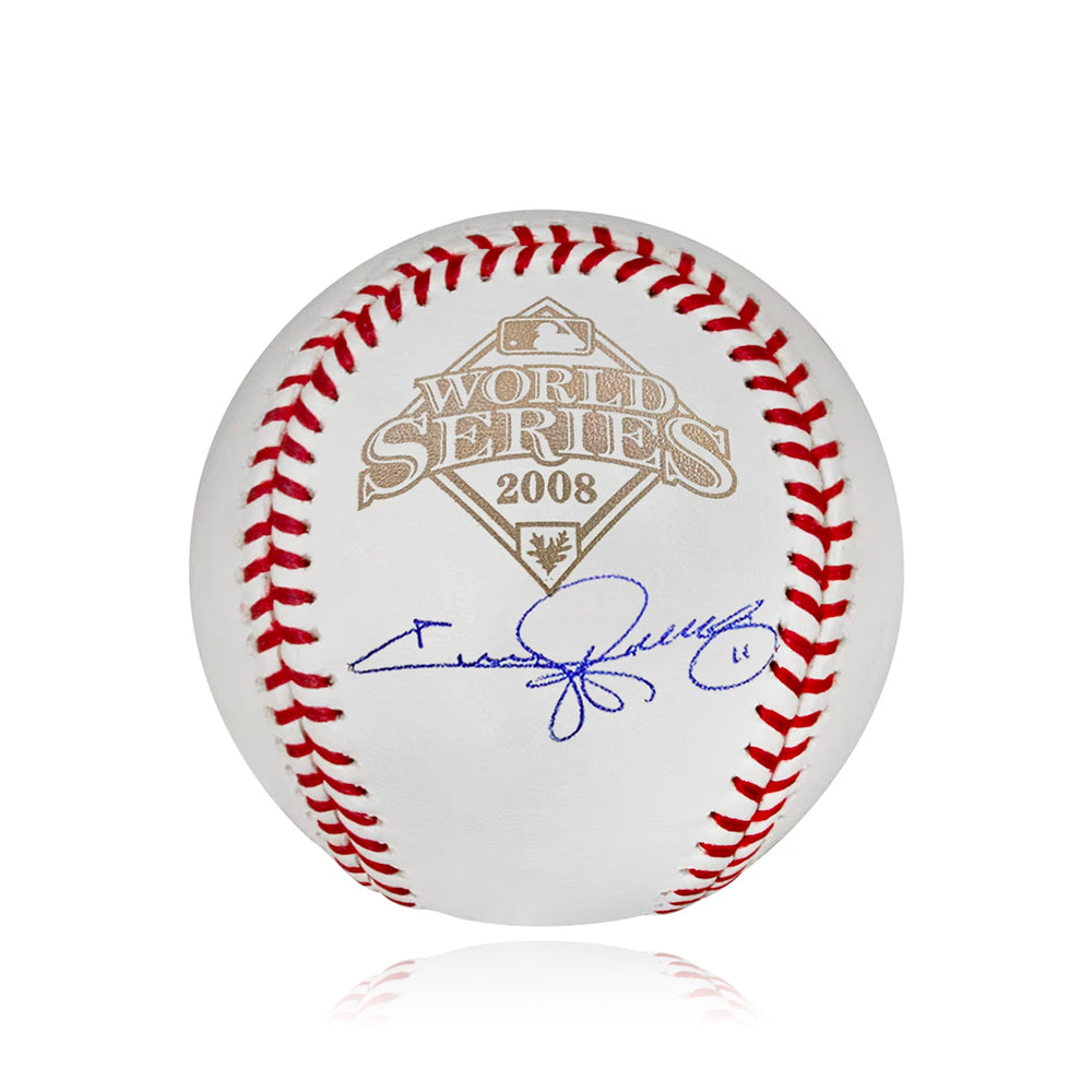 Jimmy Rollins Philadelphia Phillies Autographed 2008 World Series Major League Baseball - PSA