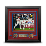 Johan Rojas 2023 Wild Card Clinch Philadelphia Phillies Autographed 8" x 10" Framed Baseball Photo - Dynasty Sports & Framing