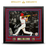 Johan Rojas First Hit Philadelphia Phillies Autographed 11" x 14" Framed Spotlight Baseball Photo - Dynasty Sports & Framing