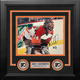John Vanbiesbrouck in Action Philadelphia Flyers Autographed 8" x 10" Framed Hockey Photo - Dynasty Sports & Framing