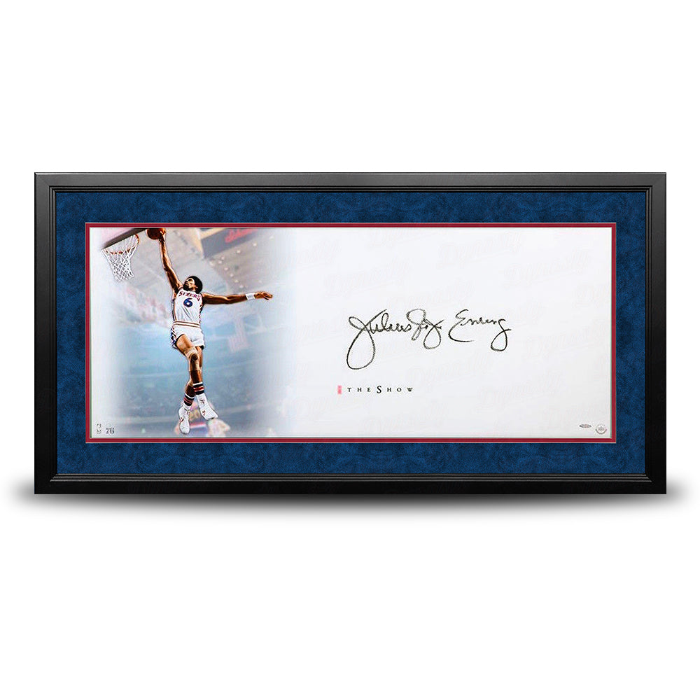 Julius Erving The Show Philadelphia 76ers Autographed 46