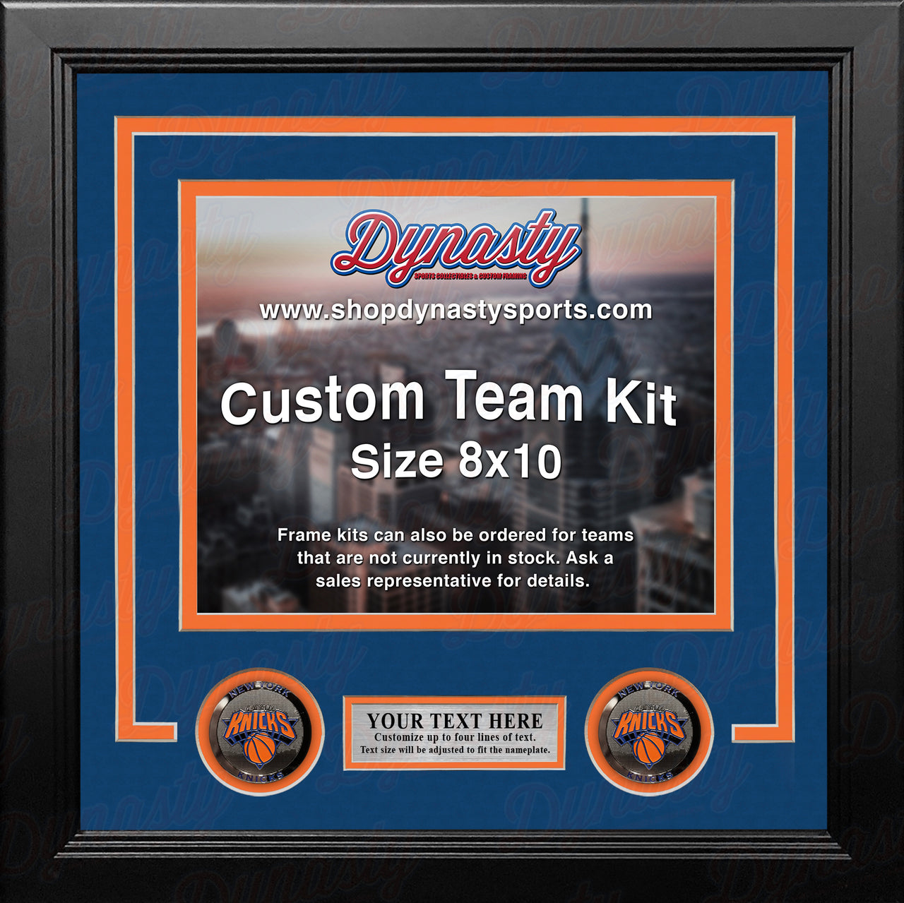 New York Knicks Custom NBA Basketball 8x10 Picture Frame Kit (Multiple Colors)