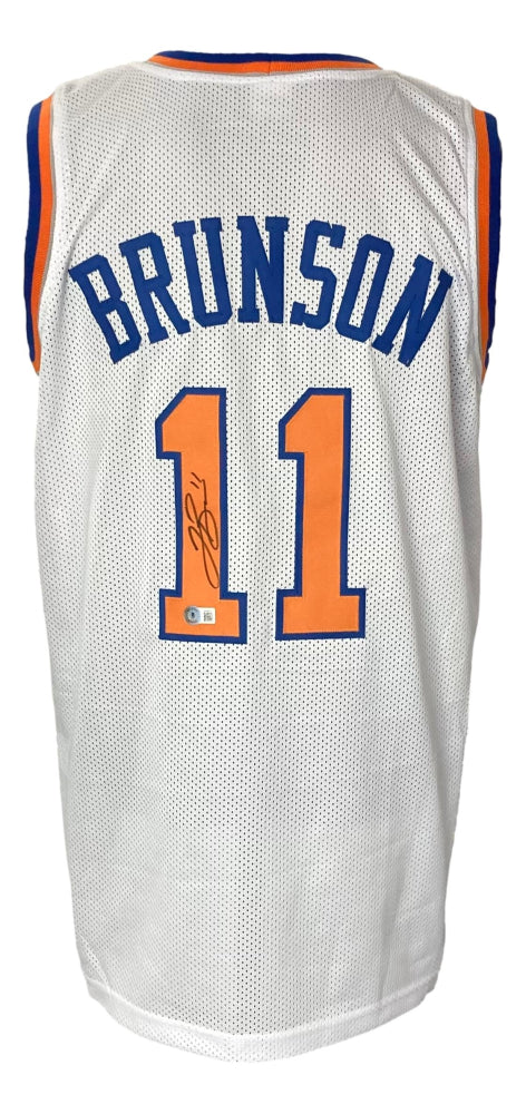 Jalen Brunson New York Knicks Autographed Fanatics Authentic Wilson City  Edition Collectors Basketball