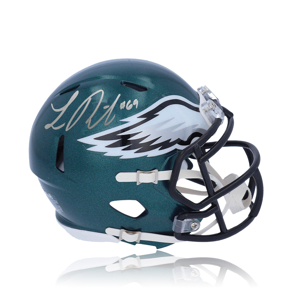 Landon Dickerson Philadelphia Eagles Autographed Football Speed Mini-Helmet